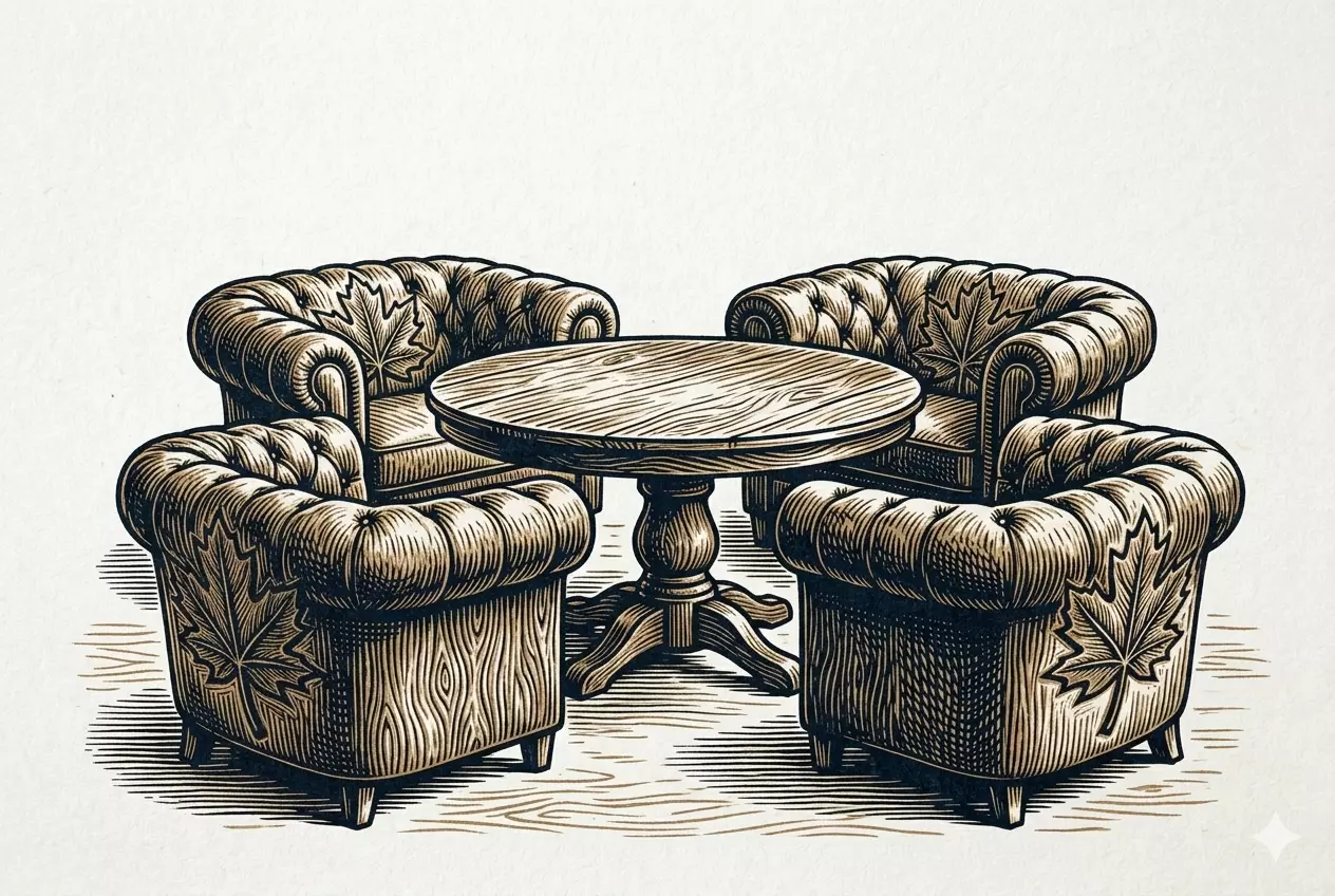 Chesterfield Sofa Set 3D Model 3D print model