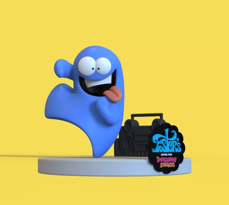 BLOO FROM FOSTERs HOME FOR IMAGINARY FRIENDS-PARTS AND COMPLETE 3D print model