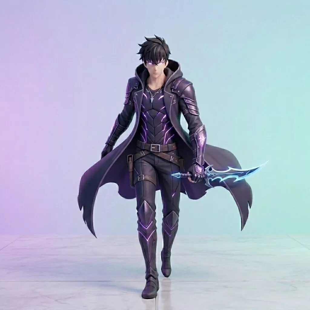 SUNG JINWOO SOLO LEVELING 3D STL MODEL 3D print model