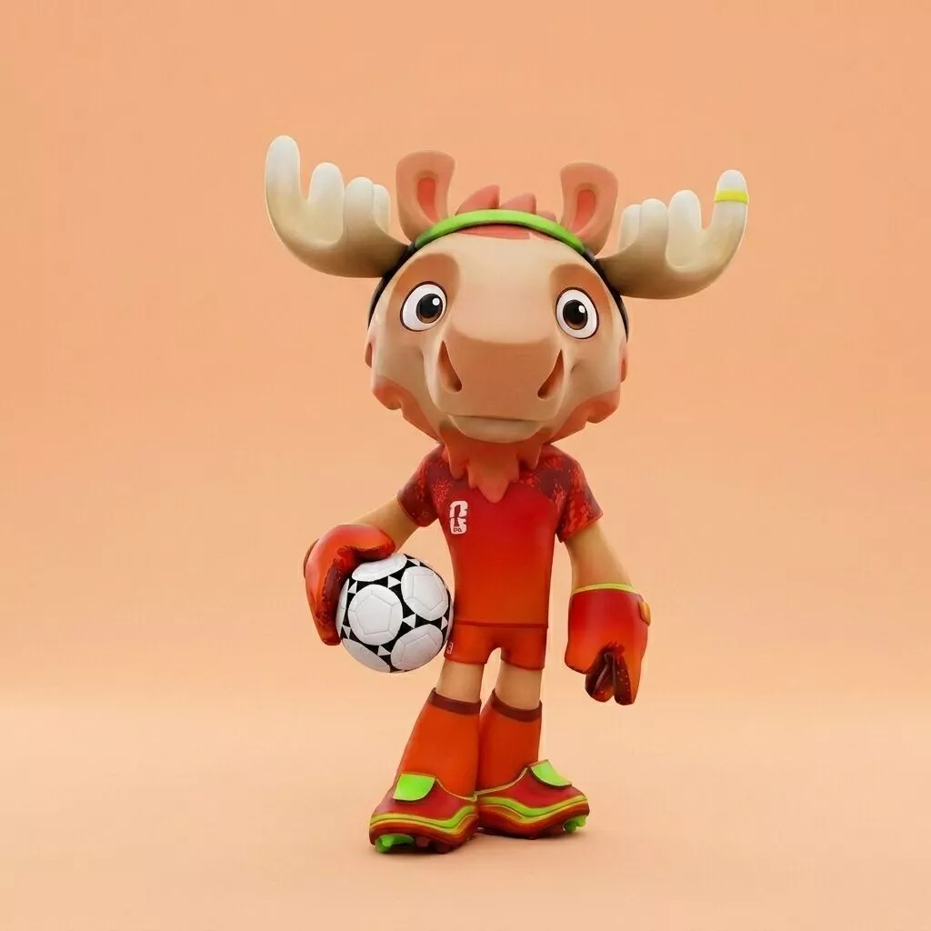 MAPLE CANADA WORLD CUP 2026 MASCOT 3D STL MODEL 3D print model