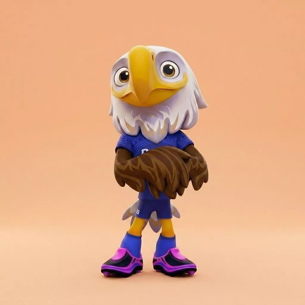 CLUTCH USA WORLD CUP 2026 MASCOT 3D STL MODEL 3D print model