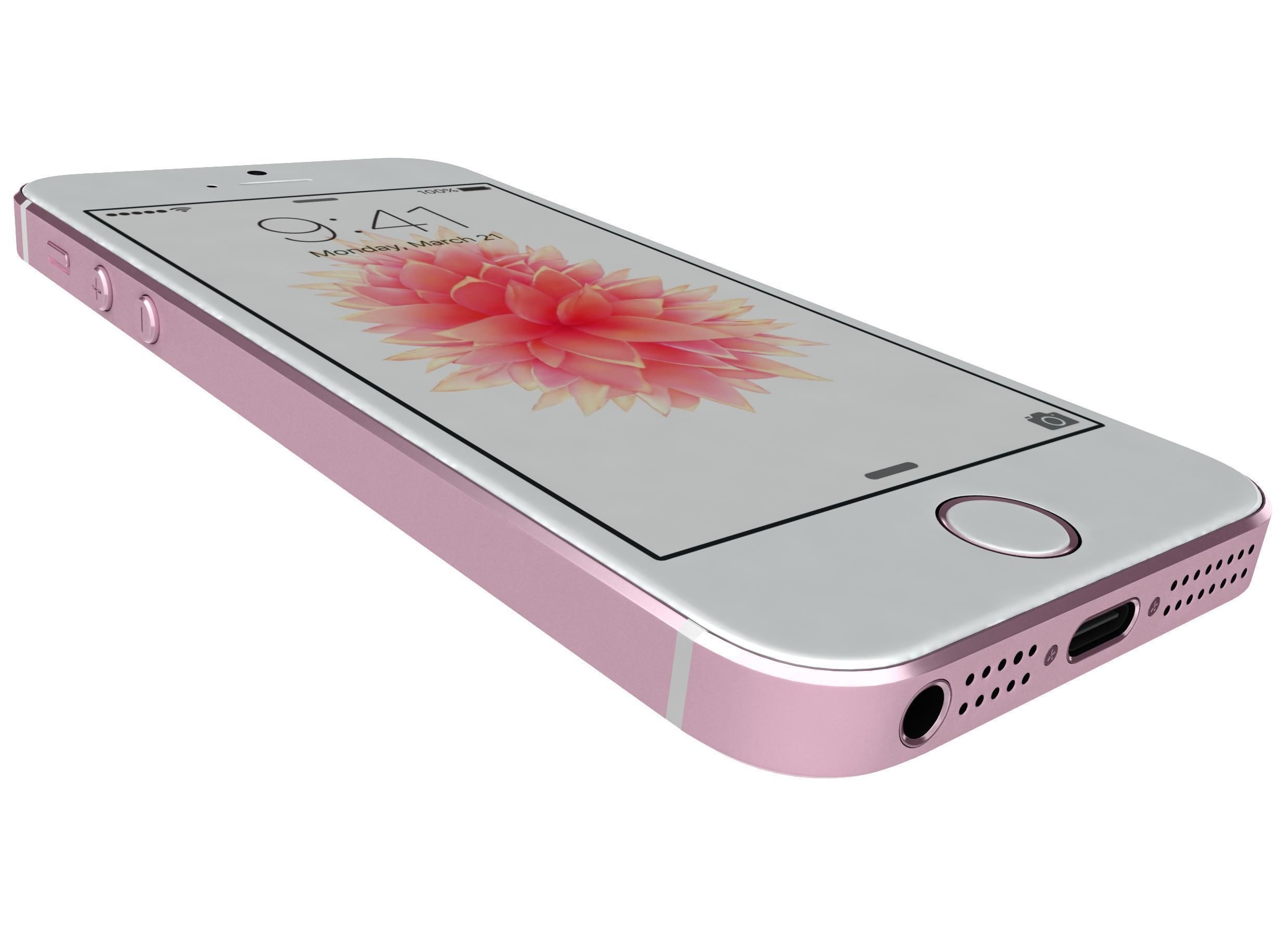 Apple iPhone SE Rose Gold 3D model_7