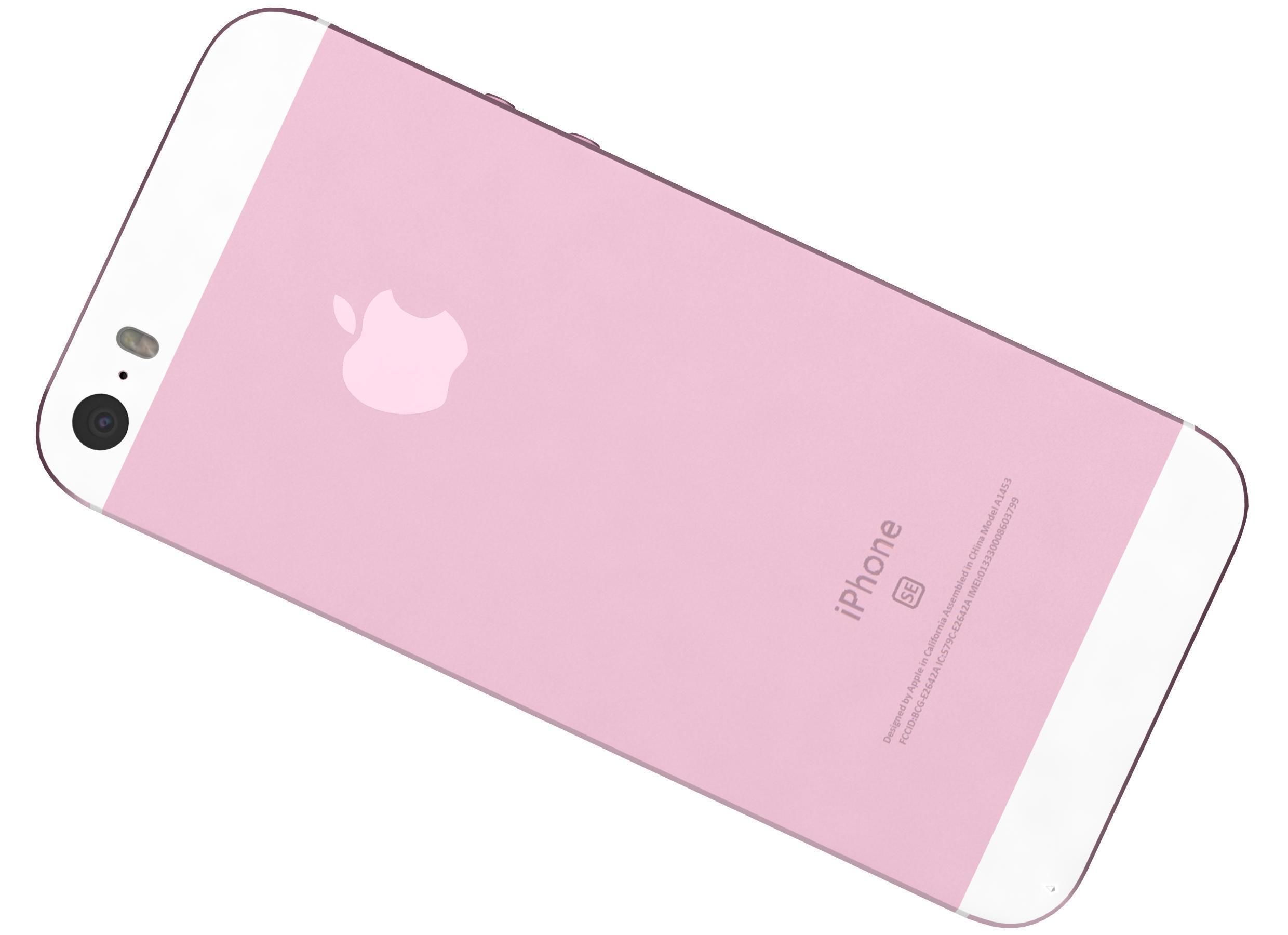 Apple iPhone SE Rose Gold 3D model_5