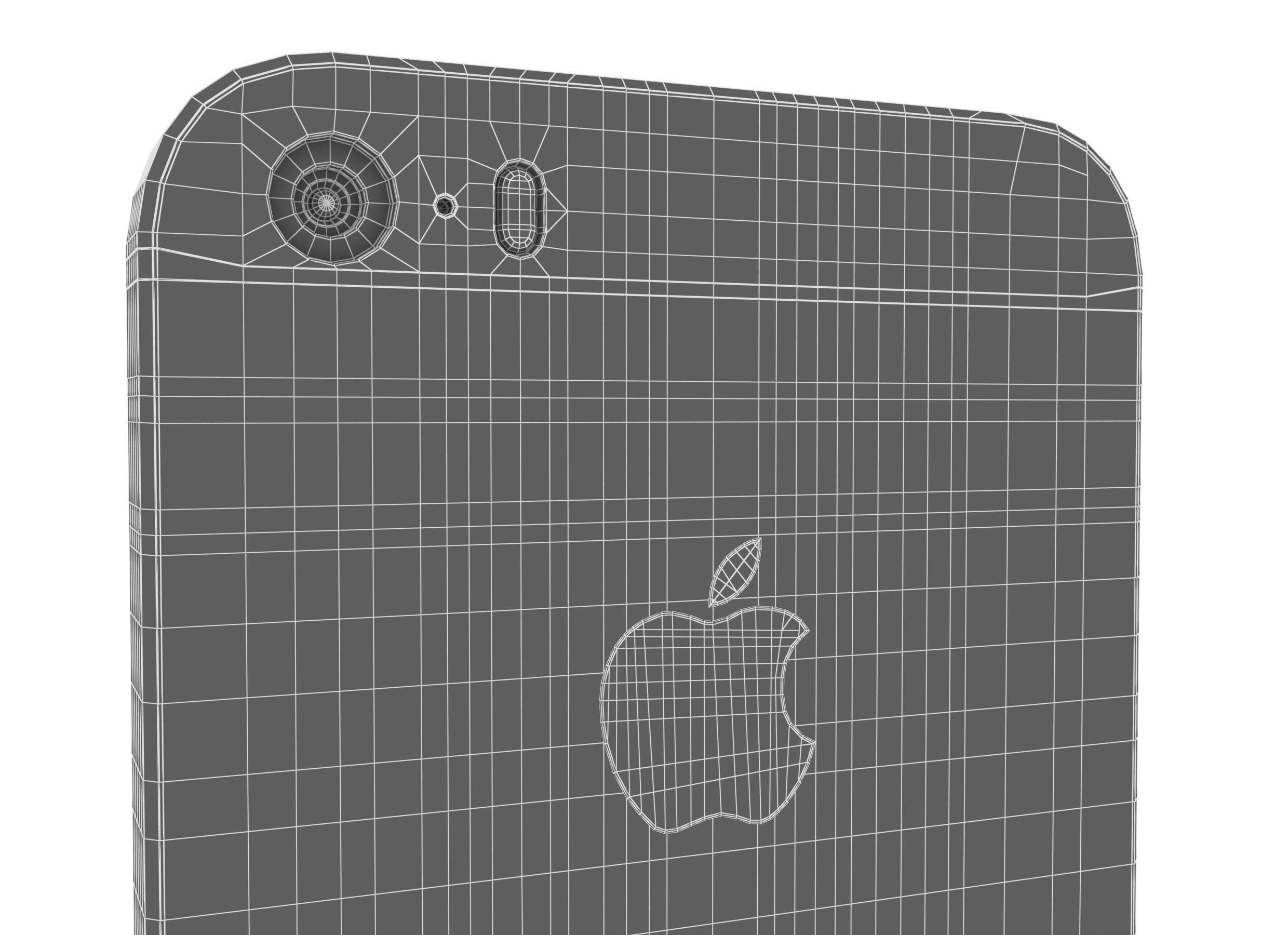 Apple iPhone SE Rose Gold 3D model_14