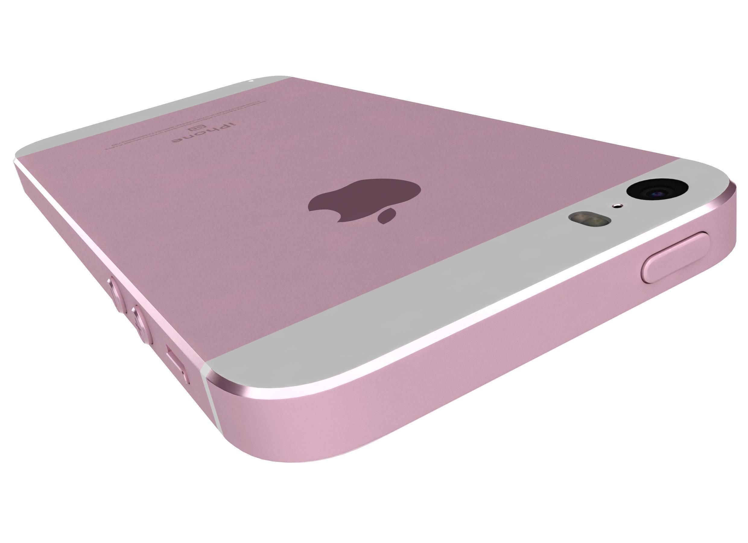 Apple iPhone SE Rose Gold 3D model_8