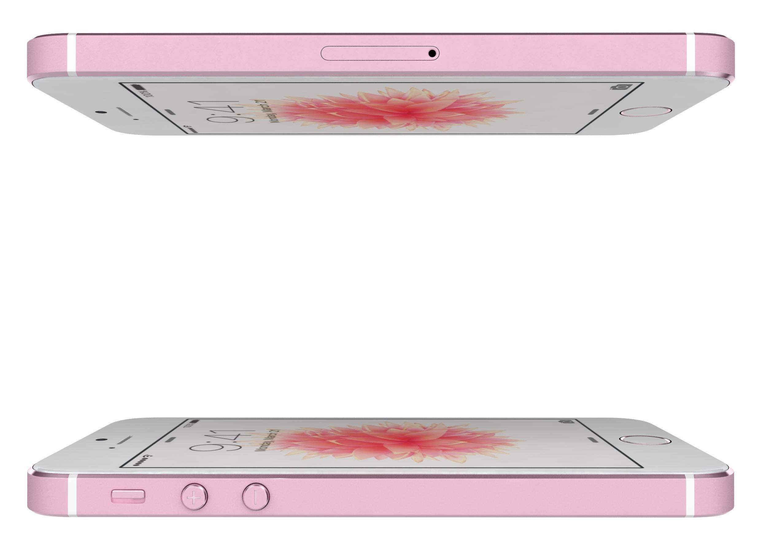 Apple iPhone SE Rose Gold 3D model_3