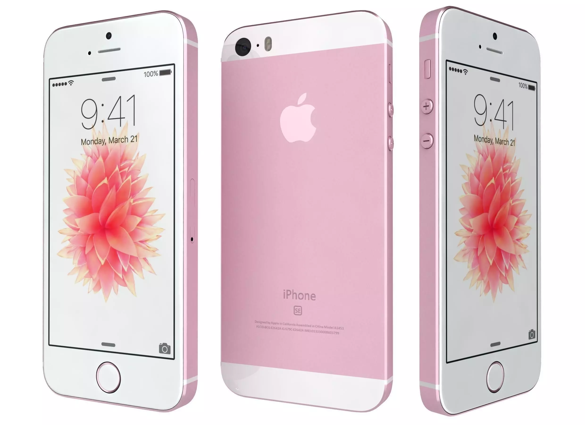 Apple iPhone SE Rose Gold 3D model_0