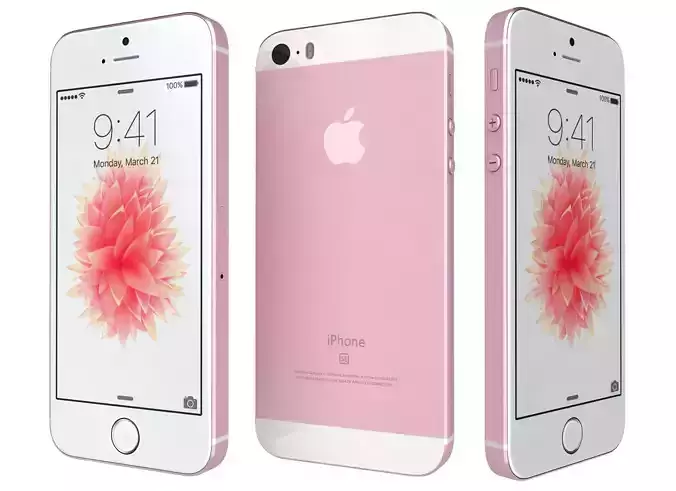 Apple iPhone SE Rose Gold 3D model