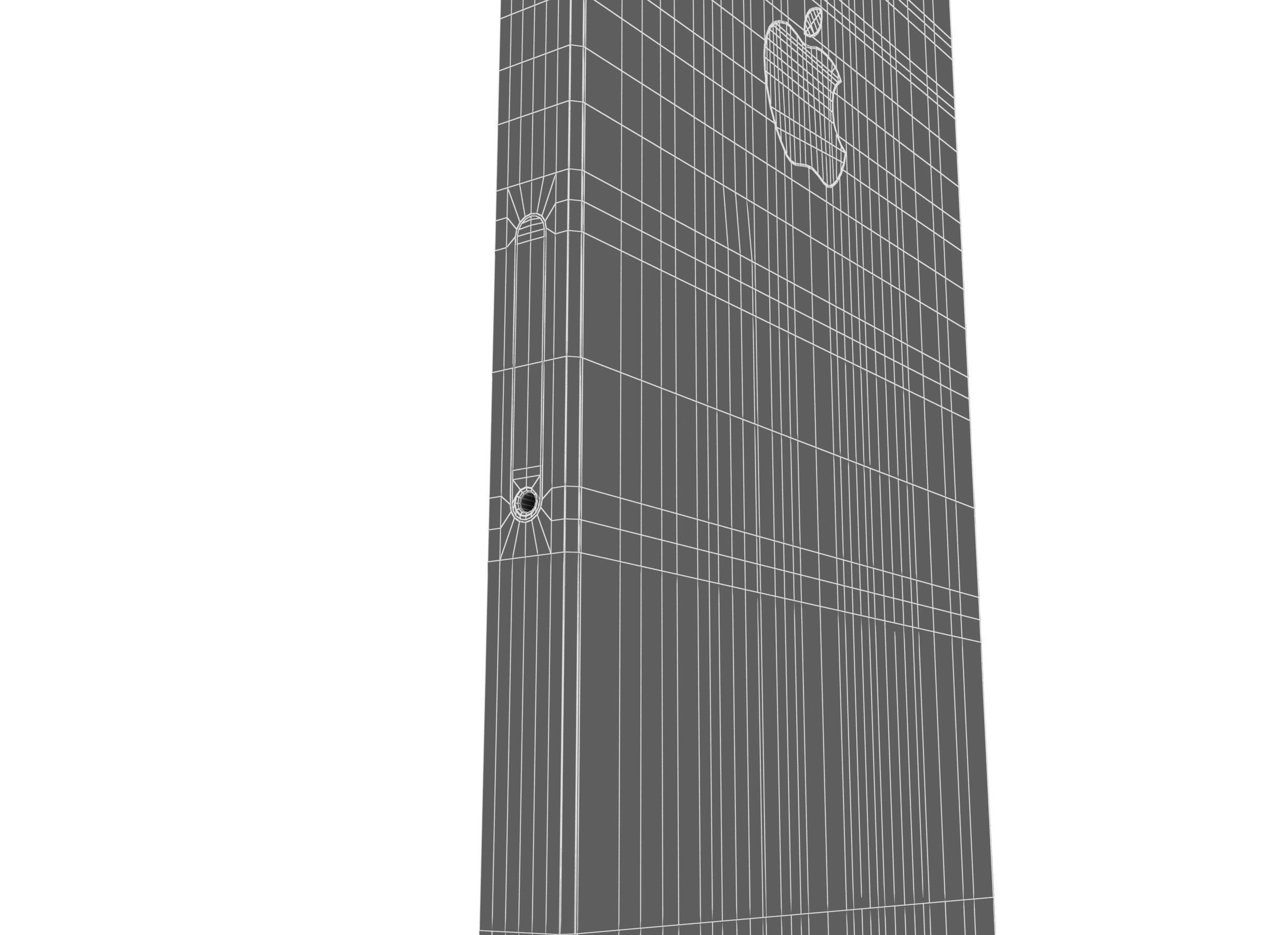 Apple iPhone SE Silver 3D model_13