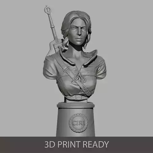 Ciri bust 3D print model
