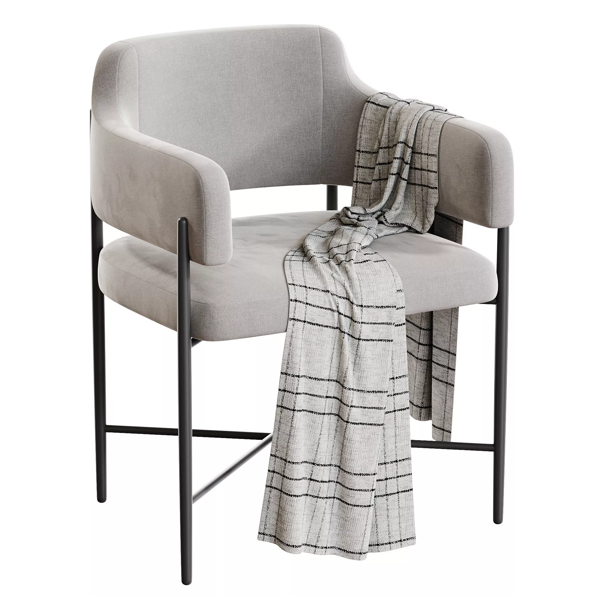Sezanne Dining Chair Low-poly 3D model