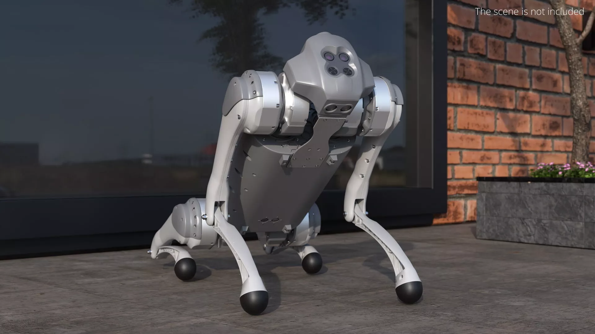 Unitree Go1 Quadruped Robot Animated Rigged For Blender 3D model