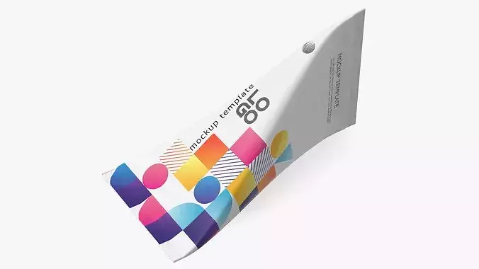 Triangle Aseptic Package Mockup Colorized 3D model