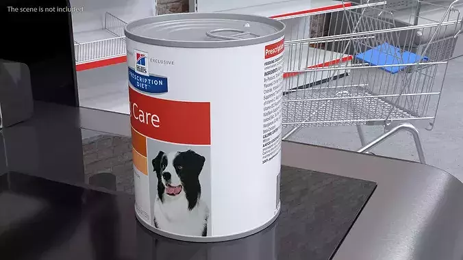 Hills Senior Care Canned Dog Food 3D model 3
