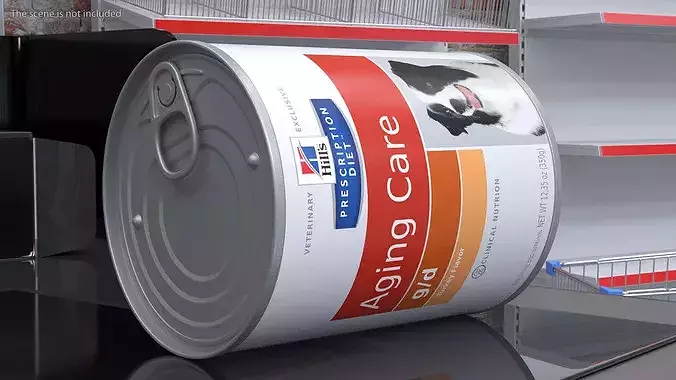 Hills Senior Care Canned Dog Food 3D model 6