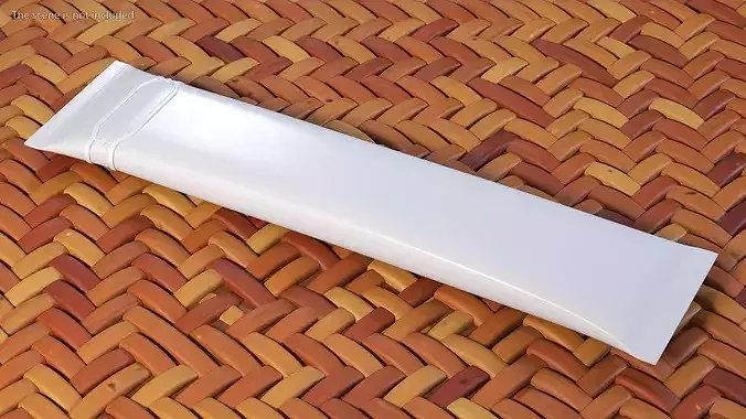 Pillow Shape Aseptic Pack with Tear Off Tab 3D model 2