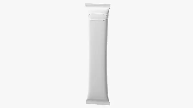 Pillow Shape Aseptic Pack with Tear Off Tab 3D model 6
