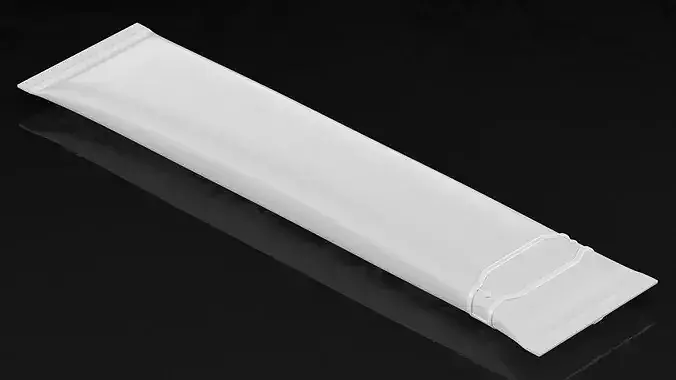 Pillow Shape Aseptic Pack with Tear Off Tab 3D model 5