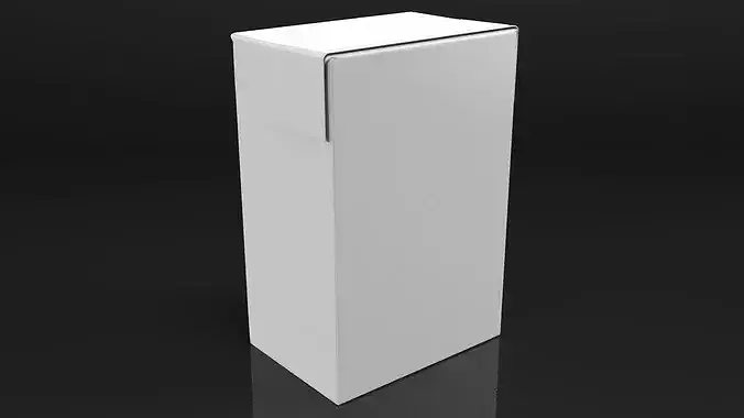 Rectangular Aseptic Carton Pack 3D model 6