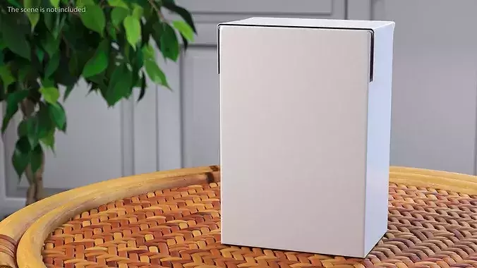 Rectangular Aseptic Carton Pack 3D model 2