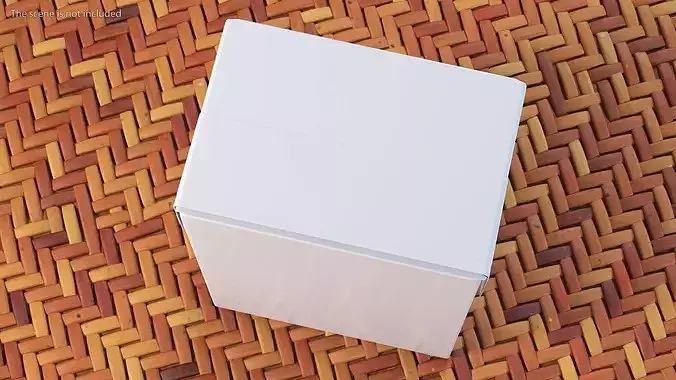 Rectangular Aseptic Carton Pack 3D model 3