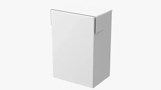 Rectangular Aseptic Carton Pack 3D model