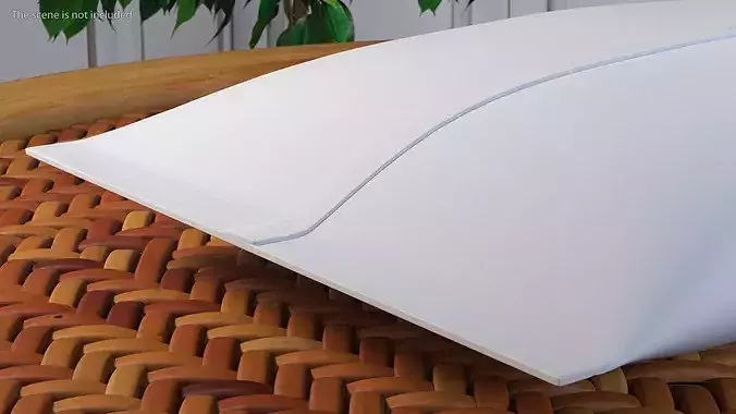 Pillow Shaped Milk Packaging 3D model 5
