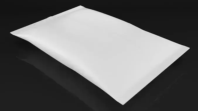 Pillow Shaped Milk Packaging 3D model 6