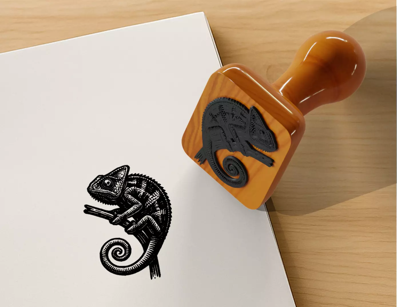 Chameleon Stamp Free 3D print model