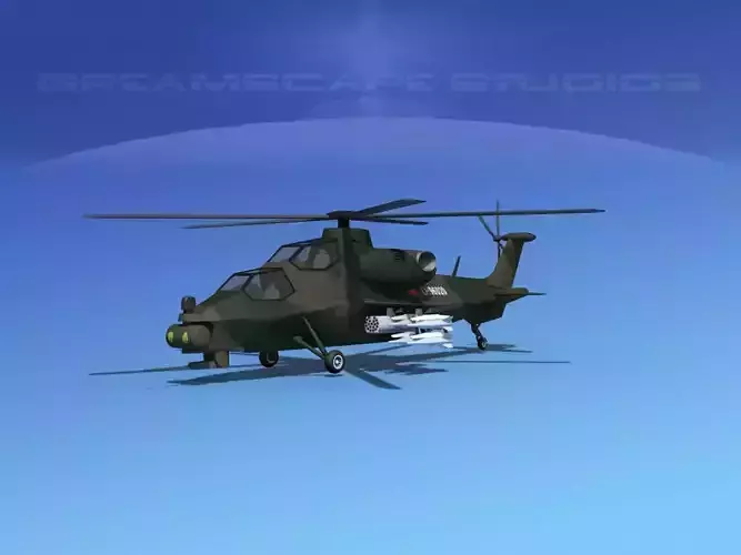 WZ-10 Attack Helicopter V04