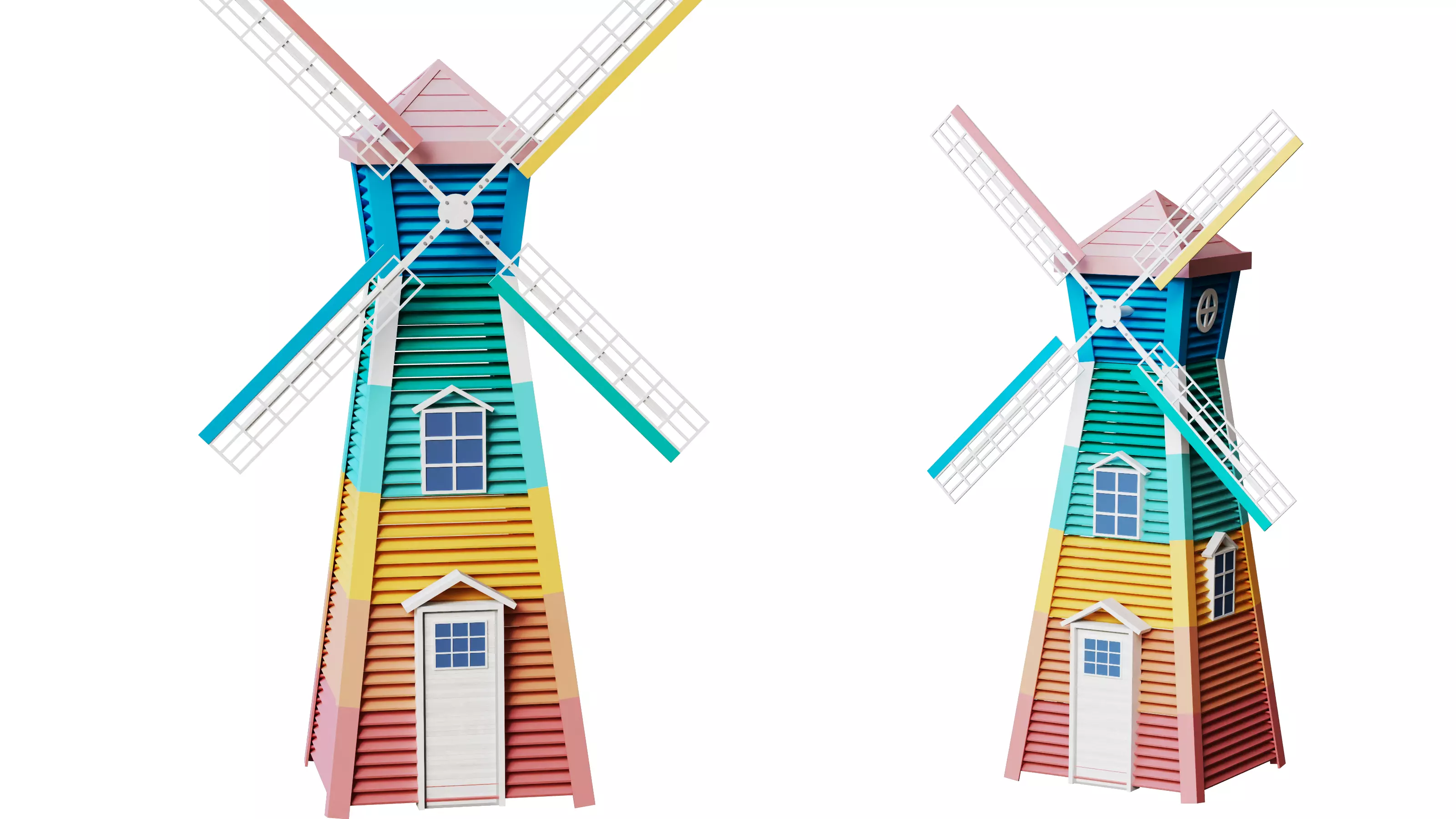 Cartoon Windmill01 3D model