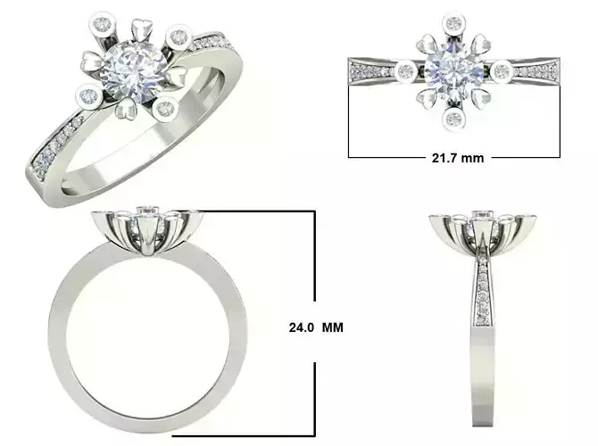 solitaire ladies ring jewelry