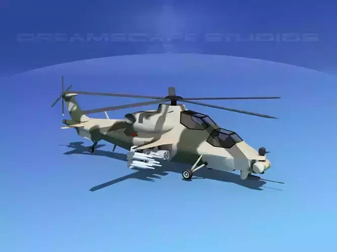 WZ-10 Attack Helicopter V05