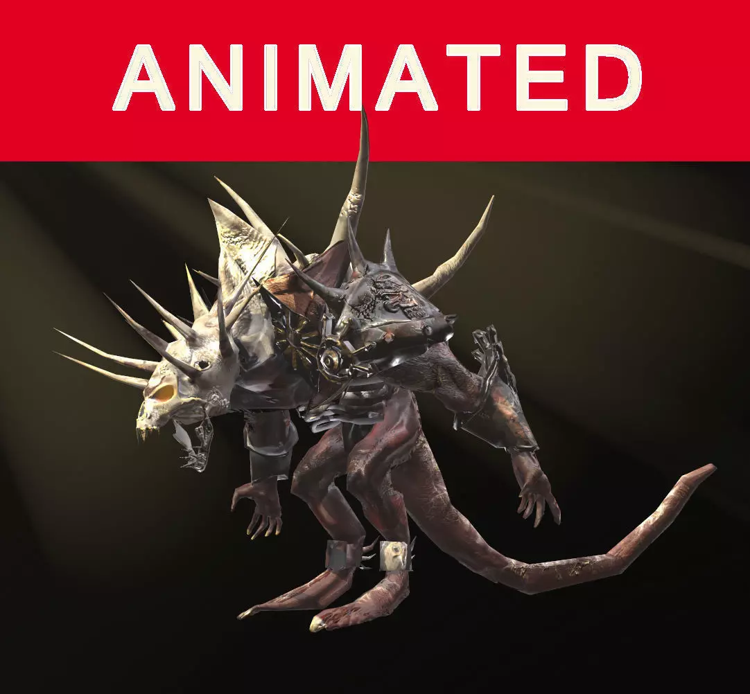 Demon dwarven Free low-poly 3D model