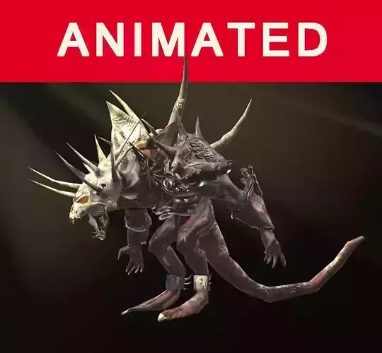 Demon dwarven Free low-poly 3D model