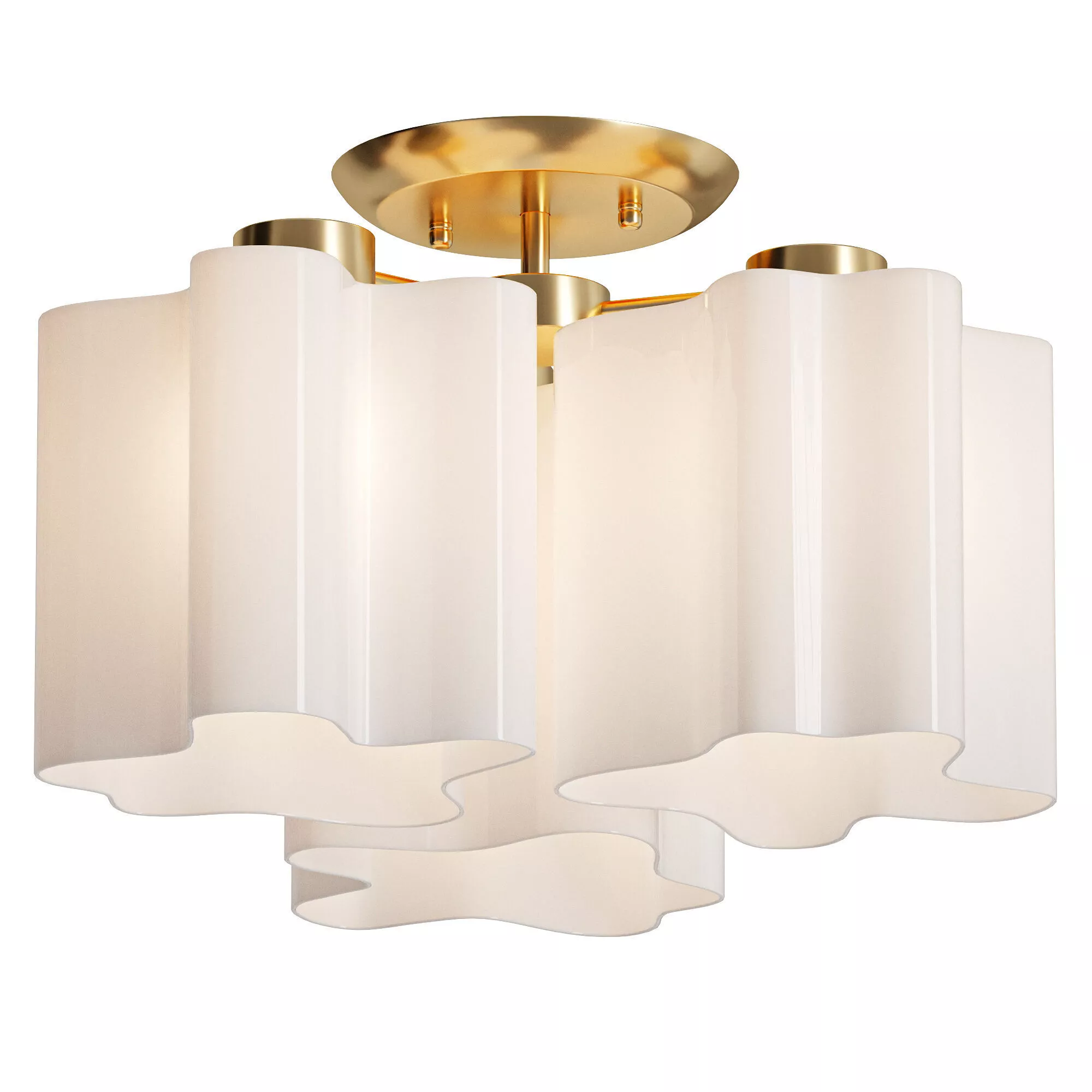 Lightstar Nubi 802033 01443 Ceiling Chandelier on a Rod 3D model
