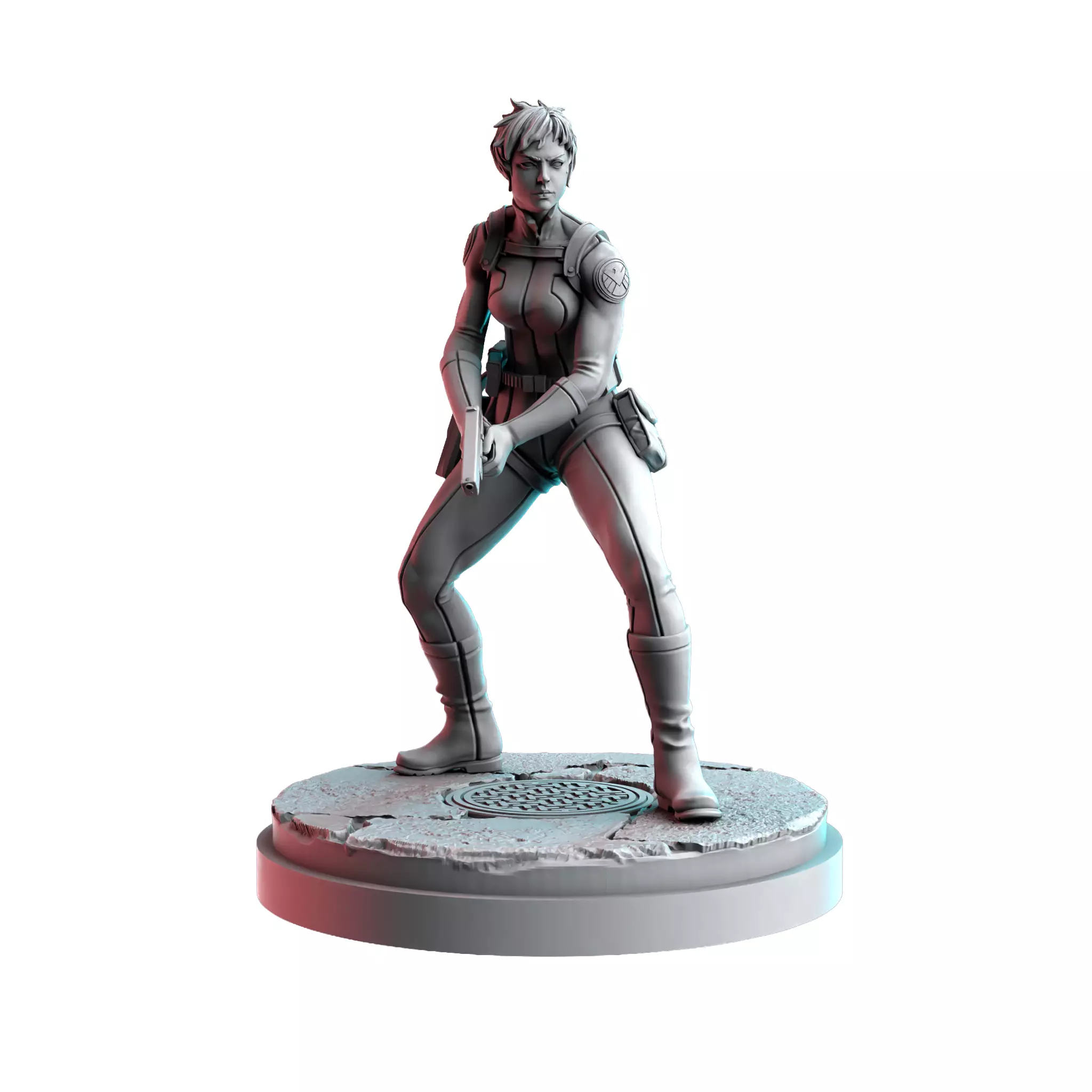 Maria Hill 3D Print STL Miniature RPG 3D print model