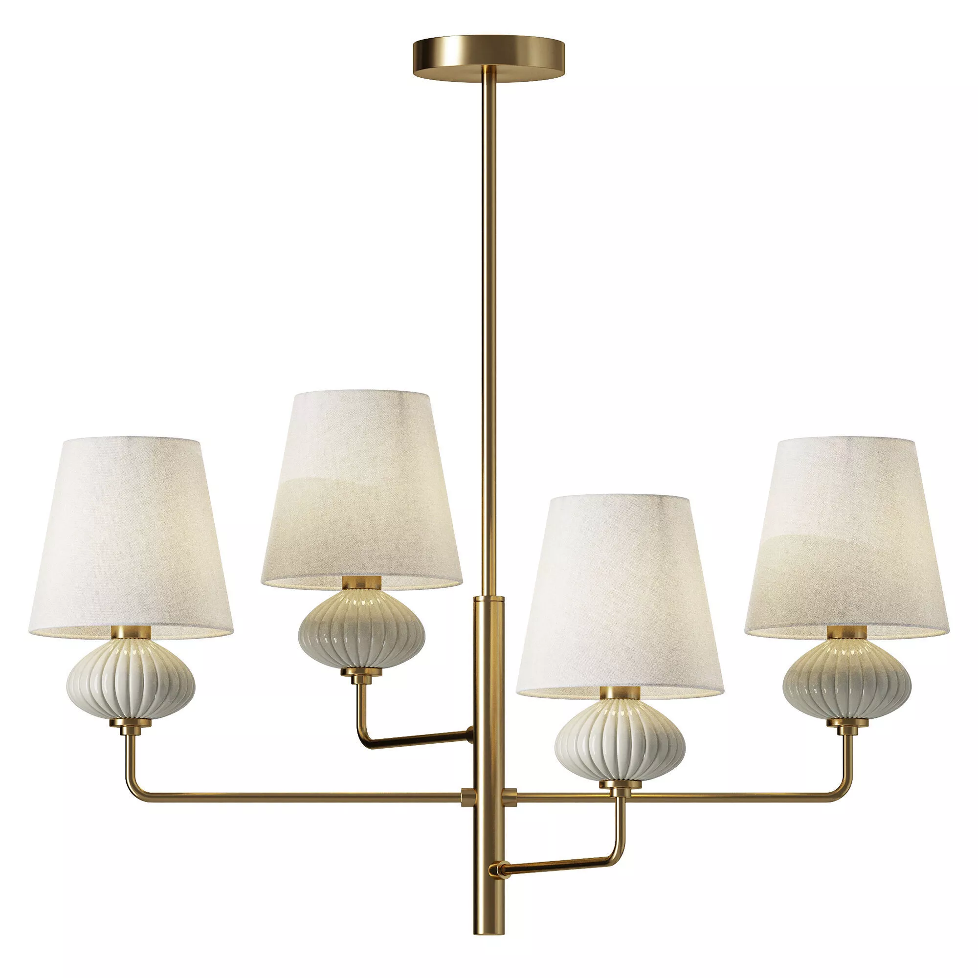 Freya Ceramics FR2029PL 04BS Pendant Light 3D model