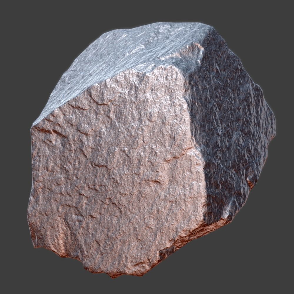 Lucy Stone Low-poly 3D model_3