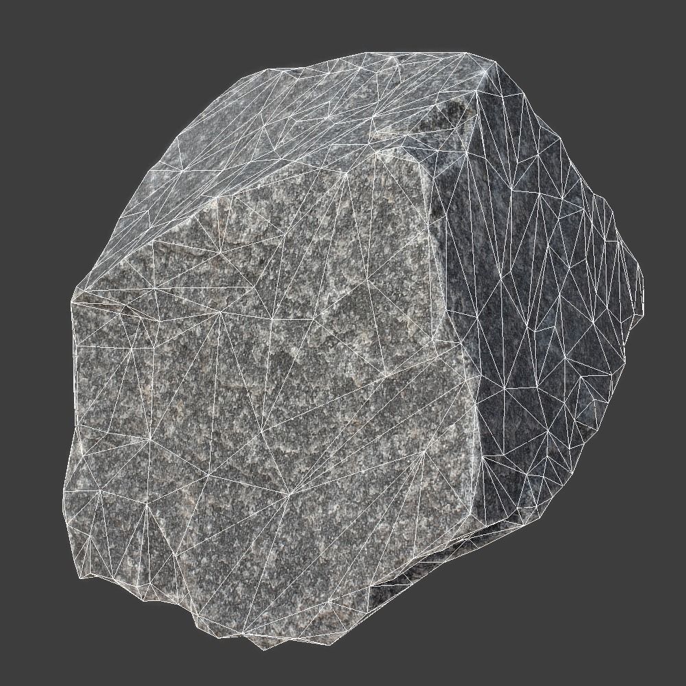 Lucy Stone Low-poly 3D model_1