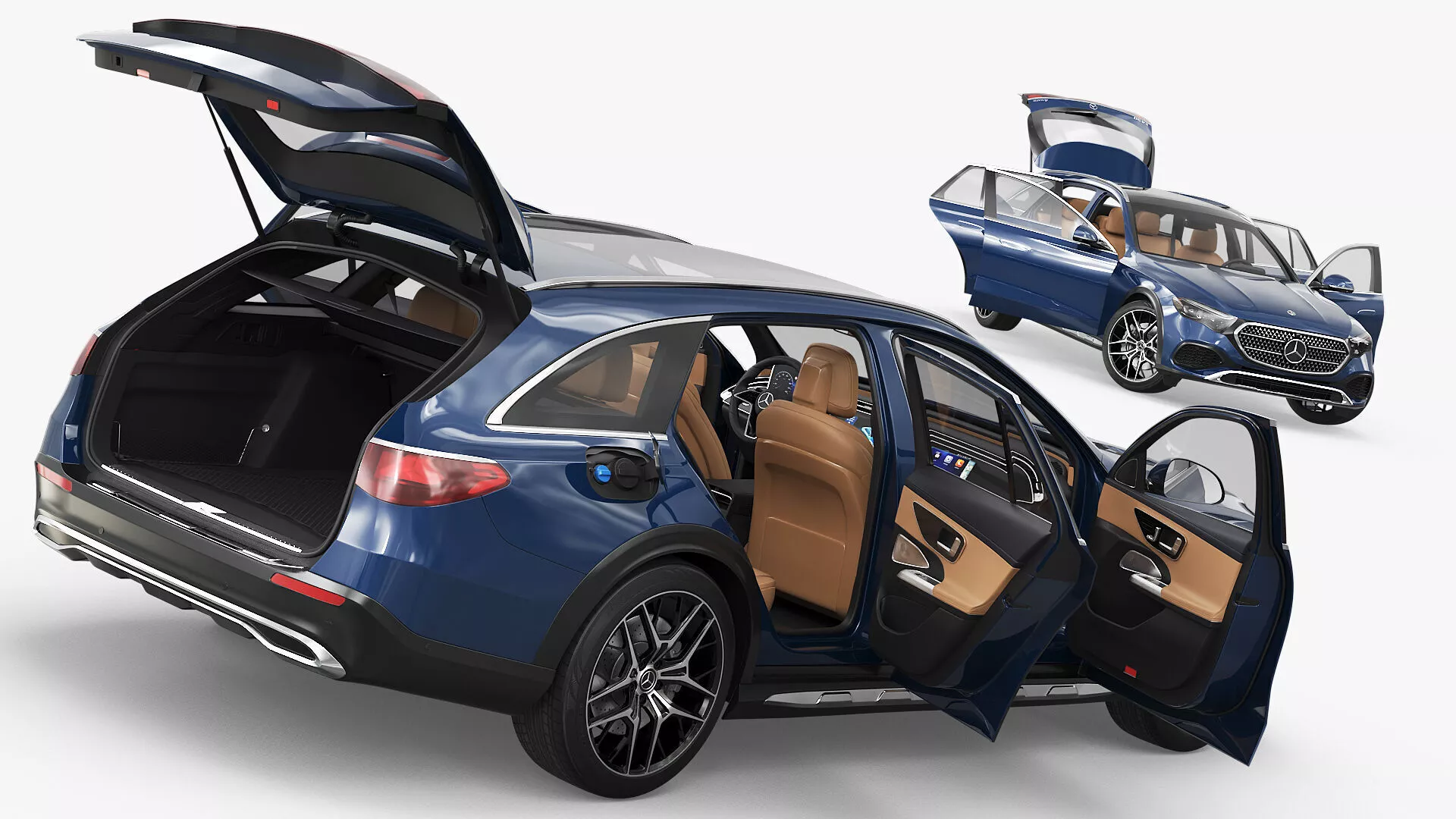 Mercedes Benz E450 2025 Touring Wagon Modern Rigged for Maya 3D model