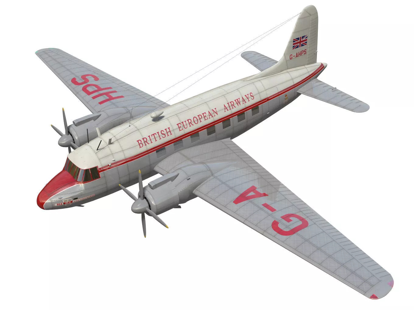 Vickers VC1 Viking 3D model