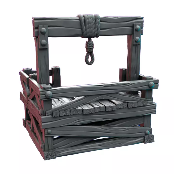 Gallows 3D Print STL Miniature RPG 3D print model