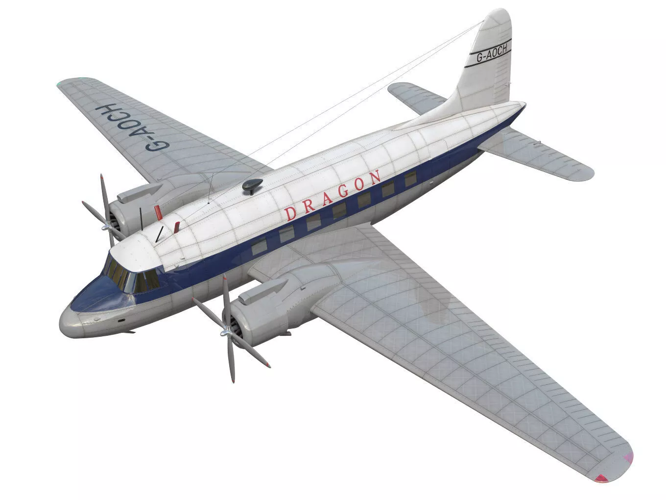 Vickers VC1 Viking 3D model
