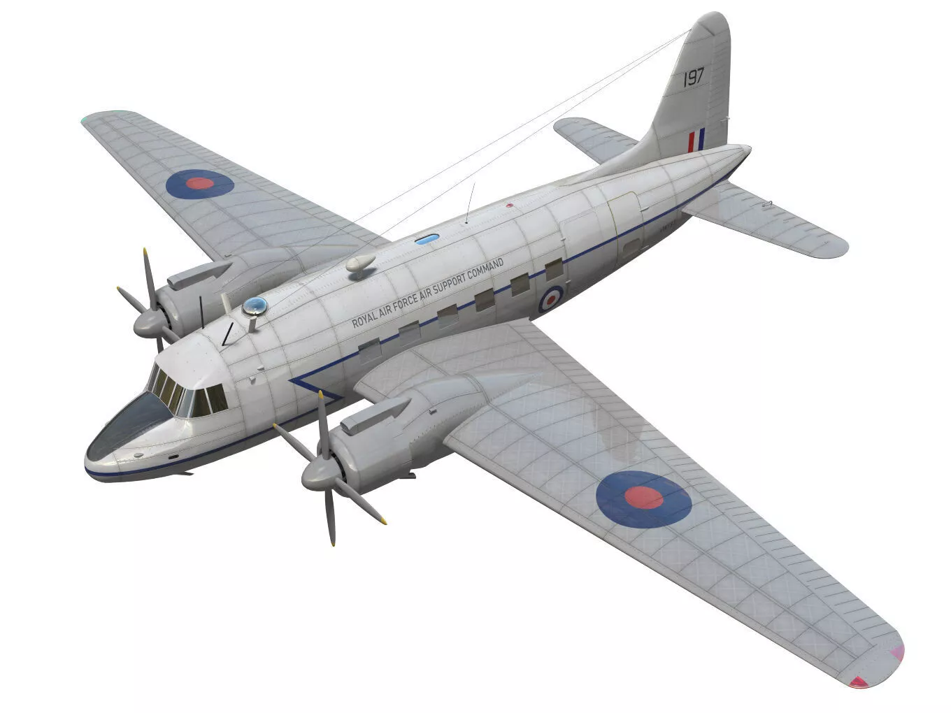 Vickers VC1 Viking 3D model