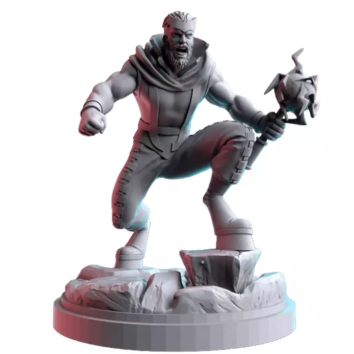 Hoof Hammer 3D Print STL Miniature RPG 3D print model