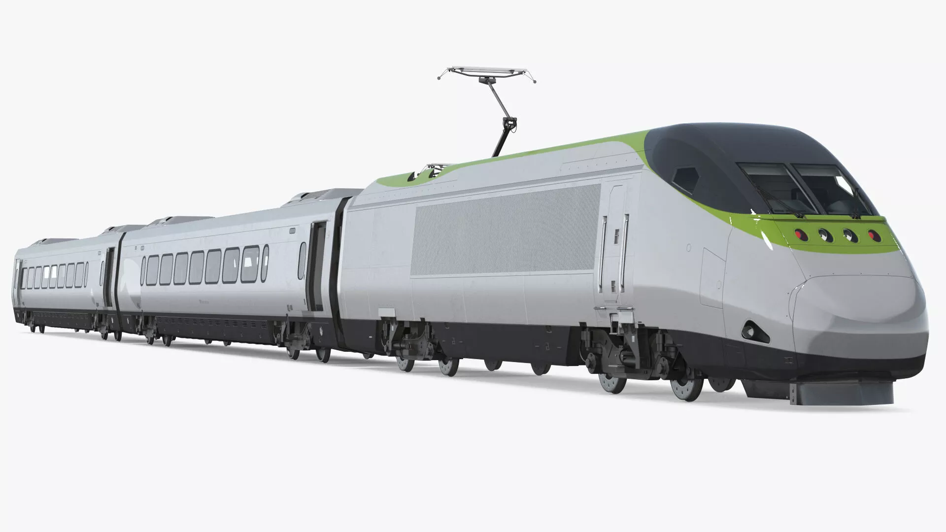 Express Train Standard Rigged 3D model