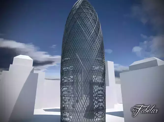 Building 19 Low-poly 3D model