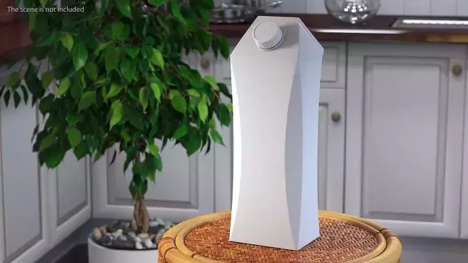 Multilayer Carton Beverage Package with Cap 3D model