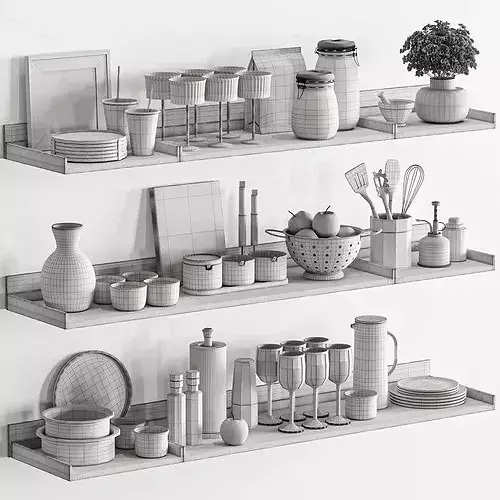 kitchen accessories091 3D model 5